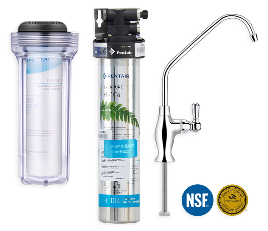 Everpure Undersink H-104 Water Filter System