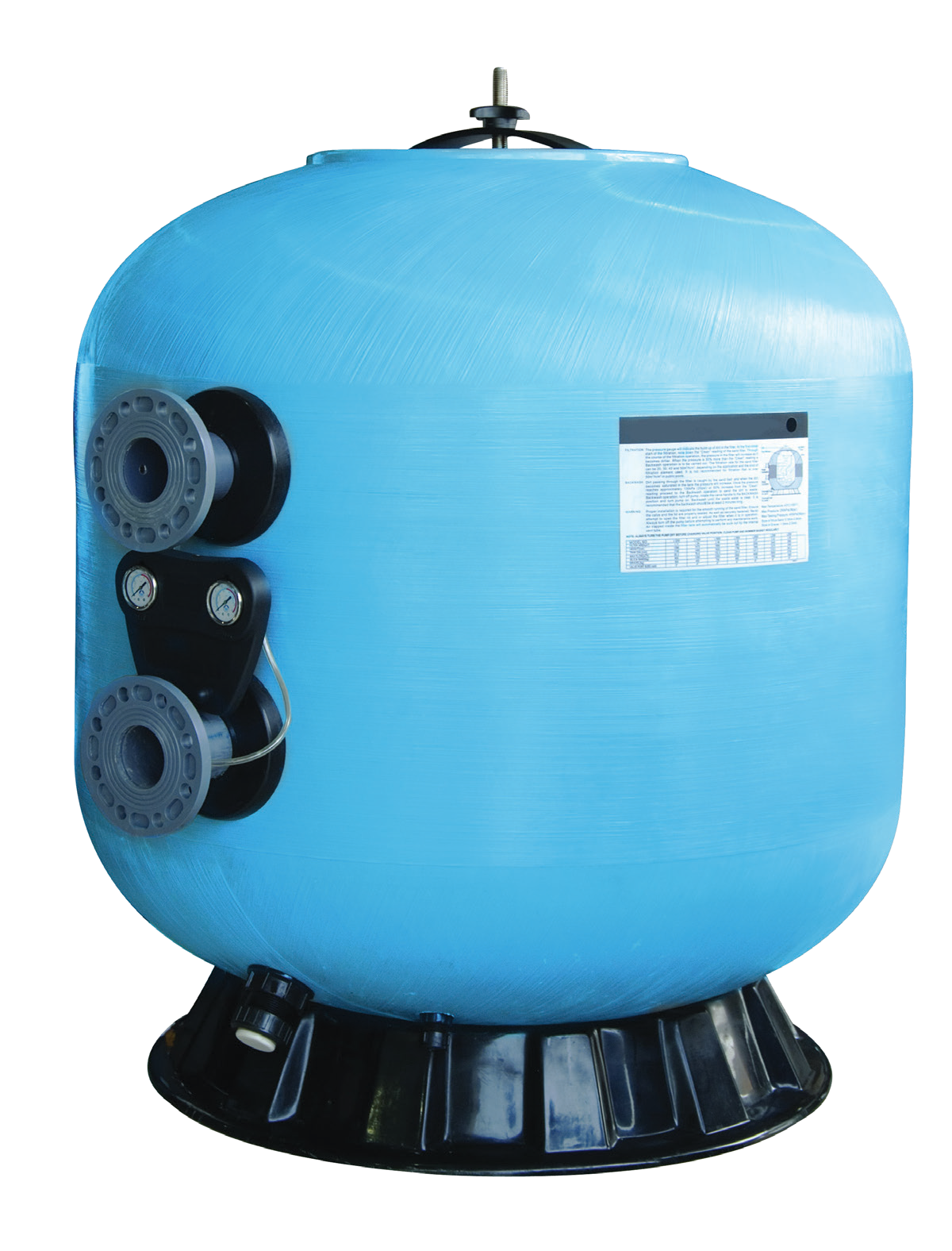 Pentair PWT-NL Commercial Filters Fiberglass Tank with Side-Mount Flanges