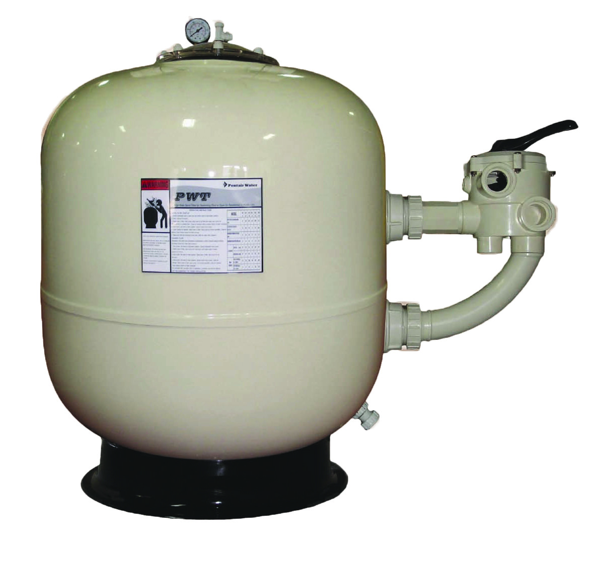 Pentair PWT Top Mount or Side Mount Fiberglass Sand Filters